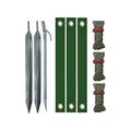 Heavy Duty Green Tree Stake Support & Tying Straps Tree Stake Straps Qme Army Green