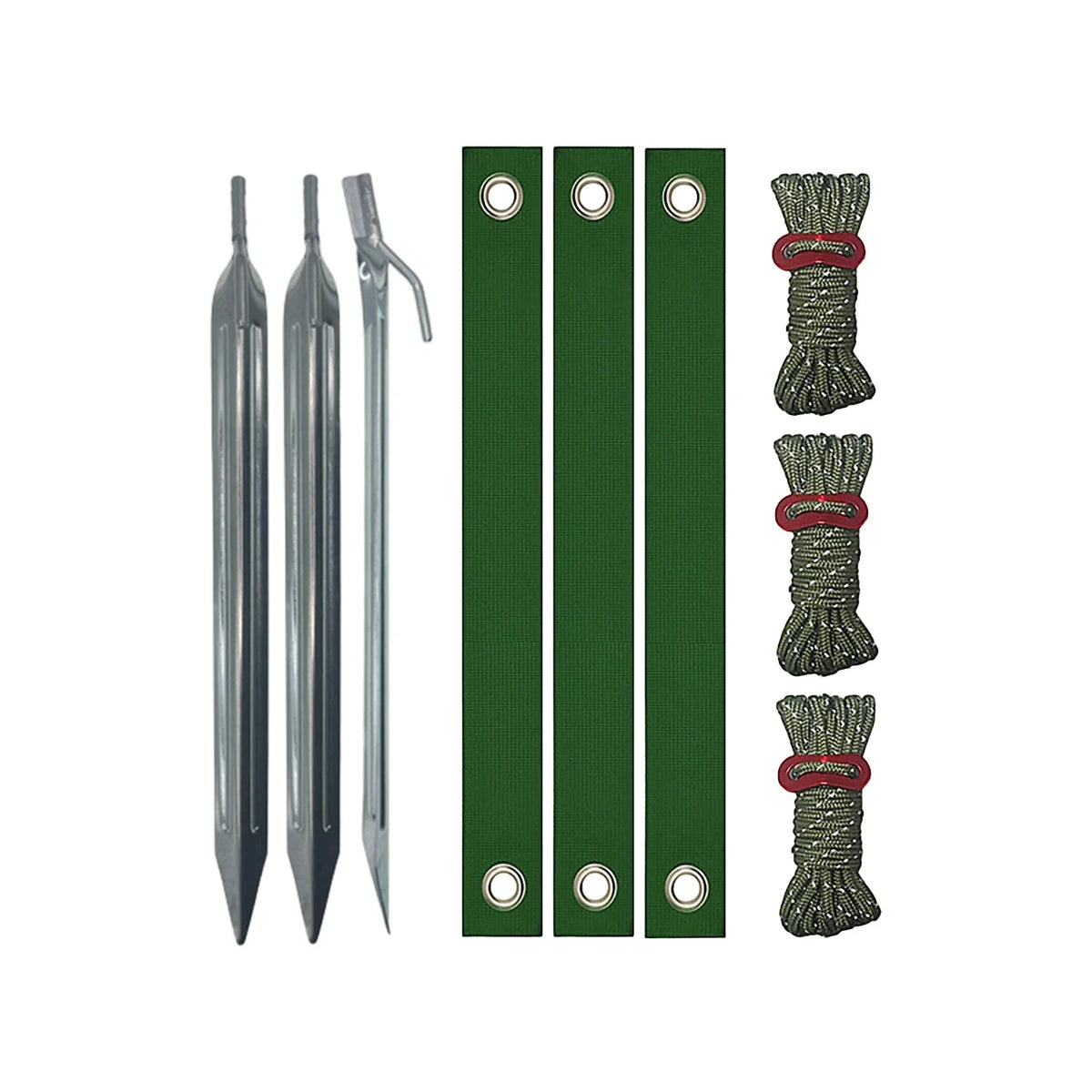 Heavy Duty Green Tree Stake Support & Tying Straps Tree Stake Straps Qme Army Green