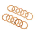 12pcs Bohemian Rattan Napkin Rings – Rustic Woven Holders Napkin Rings Qst 12pcs