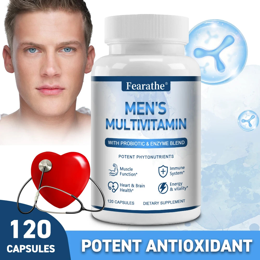 Men's Daily Multivitamin & Multimineral Capsules A C E D K Men's Multivitamin Qst