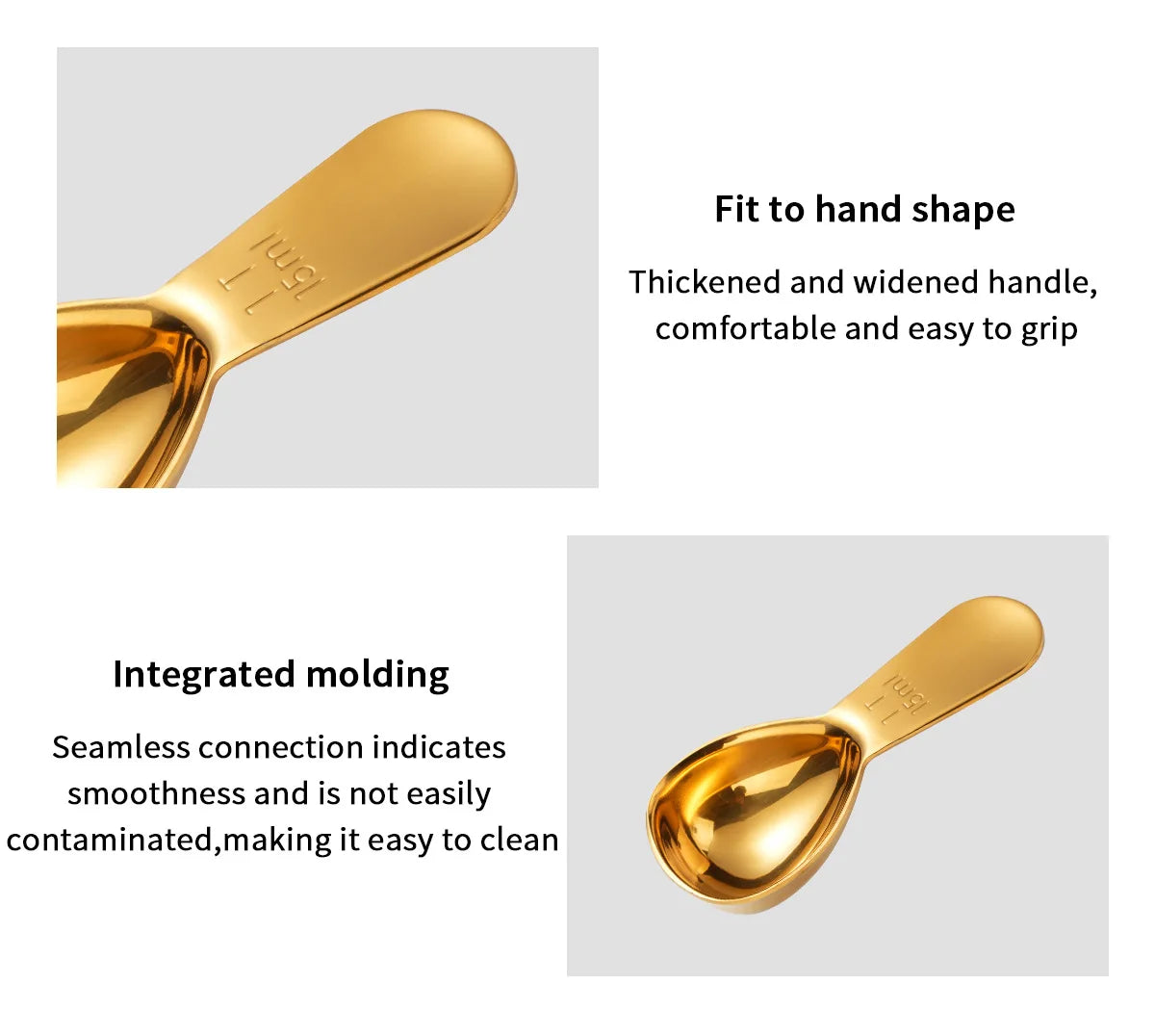 Stainless Steel Short Handle Measuring Spoon – Coffee & Baking Measuring Spoon Qme
