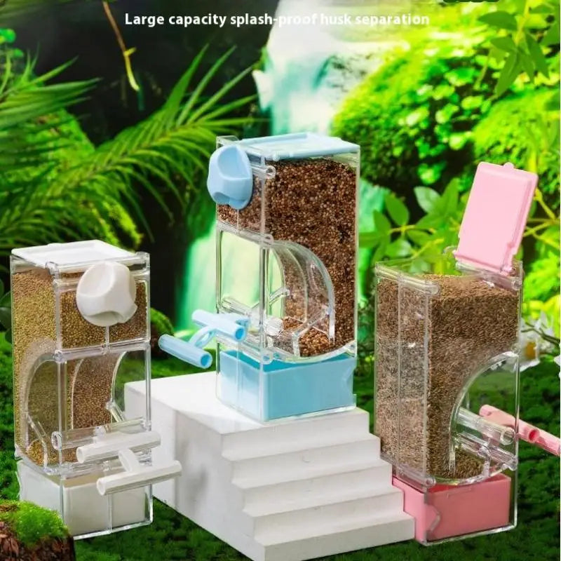 Automatic Bird Cage Feeder for Budgies, Parrots & Cockatiels Bird Cage Feeder Qst