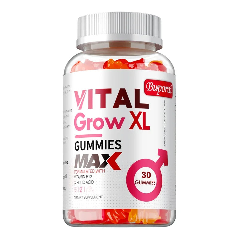 Vital Grow XL Male Gummies – Energy & Endurance Support Men's Wellness Gummies Qst 30 Gummies