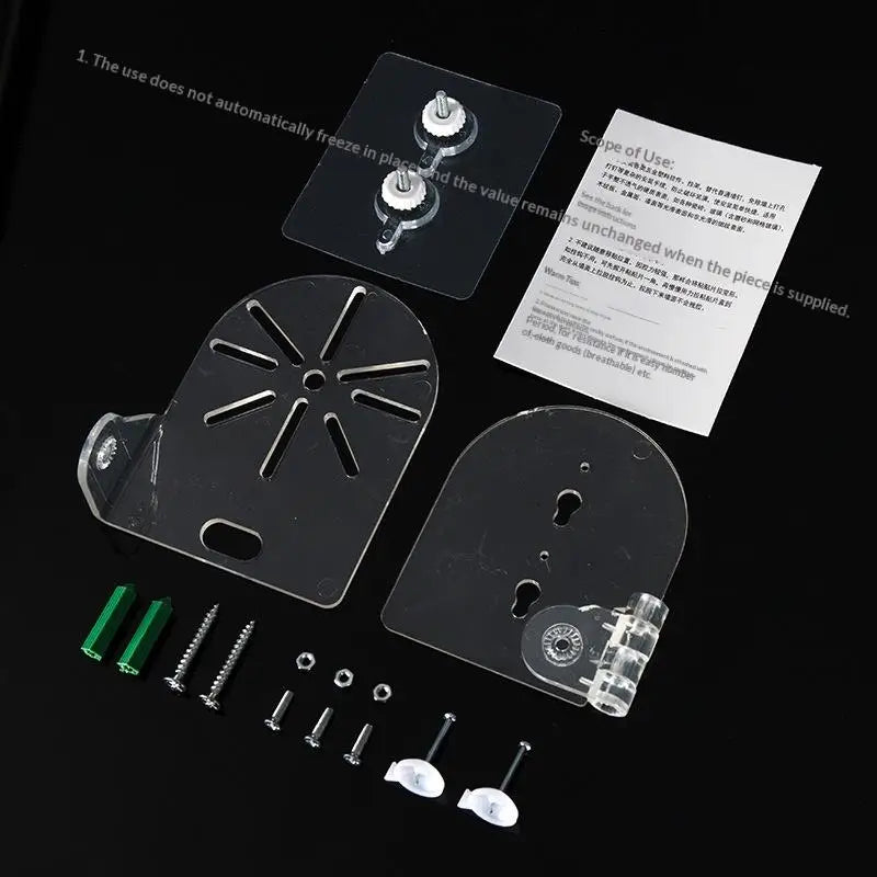 L-Shape Wall Mount Camera Bracket Glue Base PTZ | Acrylic Camera Wall Bracket Qme stick Transparent