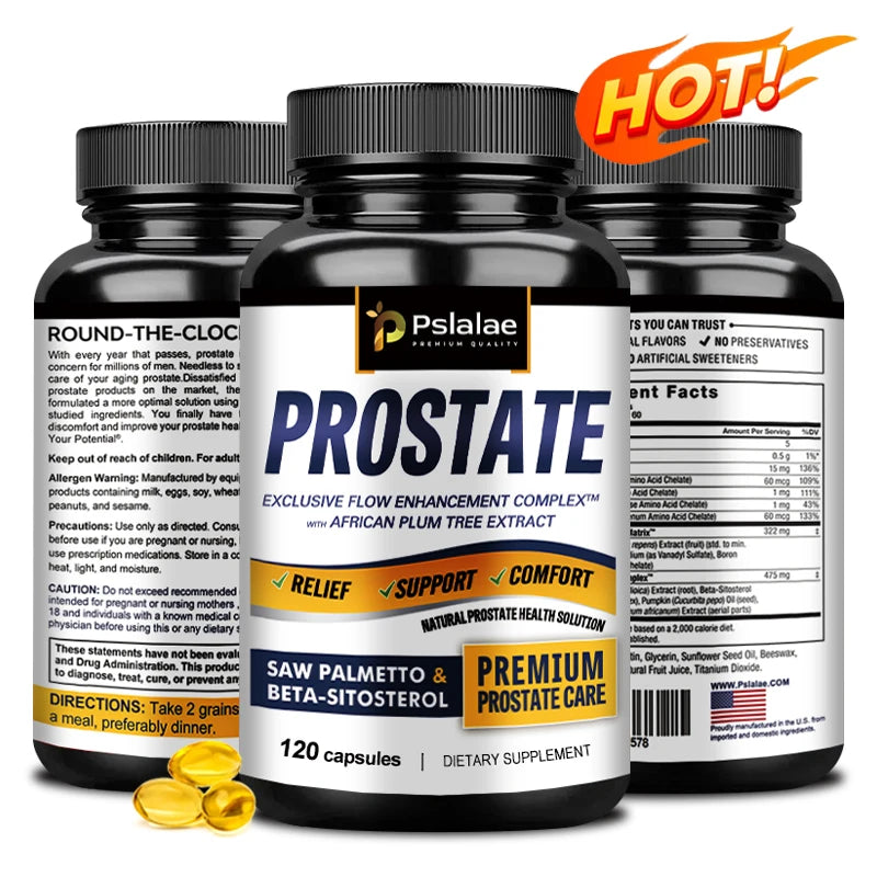 Prostate & Bladder Support Supplement – Saw Palmetto Capsules Prostate Health Supplement Qst