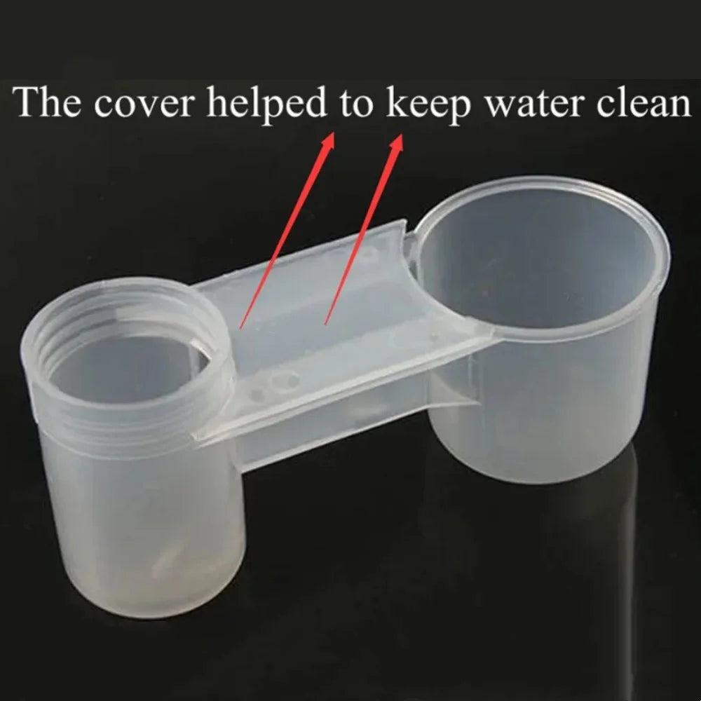 Automatic Bird Water Feeder – Double Nozzle Bottle Drinker Bird Water Feeder Qme
