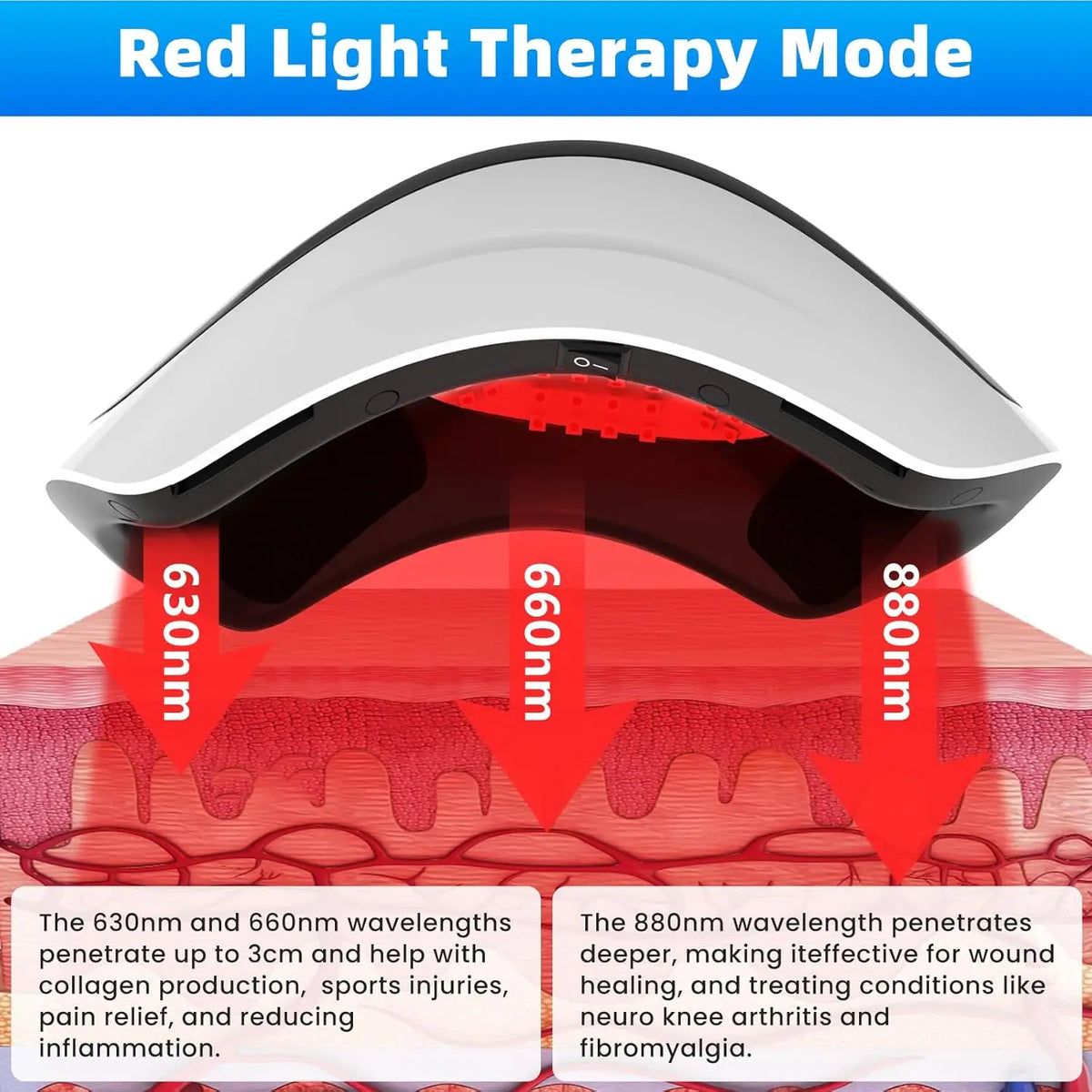 Portable Knee Massager – Vibration, Heat & Red Light Therapy Knee Massager Qst