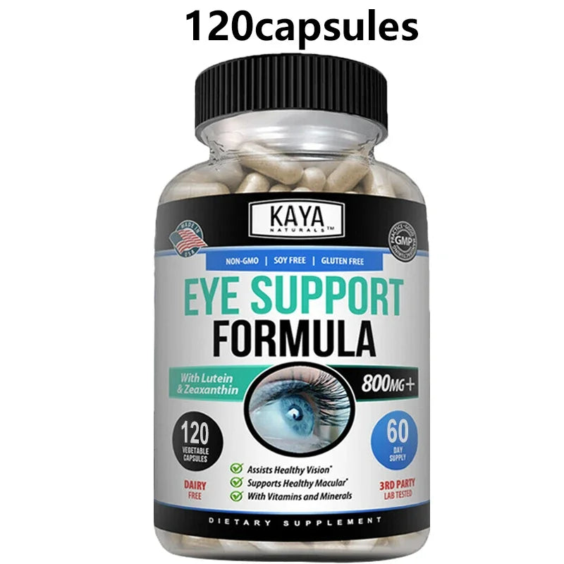 Eye Vitamins Lutein Zeaxanthin & Bilberry Extract | 30/60/120ct Eye Health Supplement Qst 120 count-1 bottle