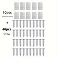 Flat Support Fixed-Angle Screws for Furniture, Wood & Cabinets Furniture Hardware Screws Qme silvery