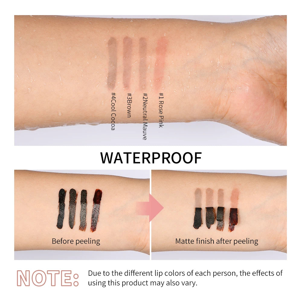 Matte Peel Off Lip Stain – Long-Lasting Tint & Hyaluronic Acid Peel Off Lip Stain Qst