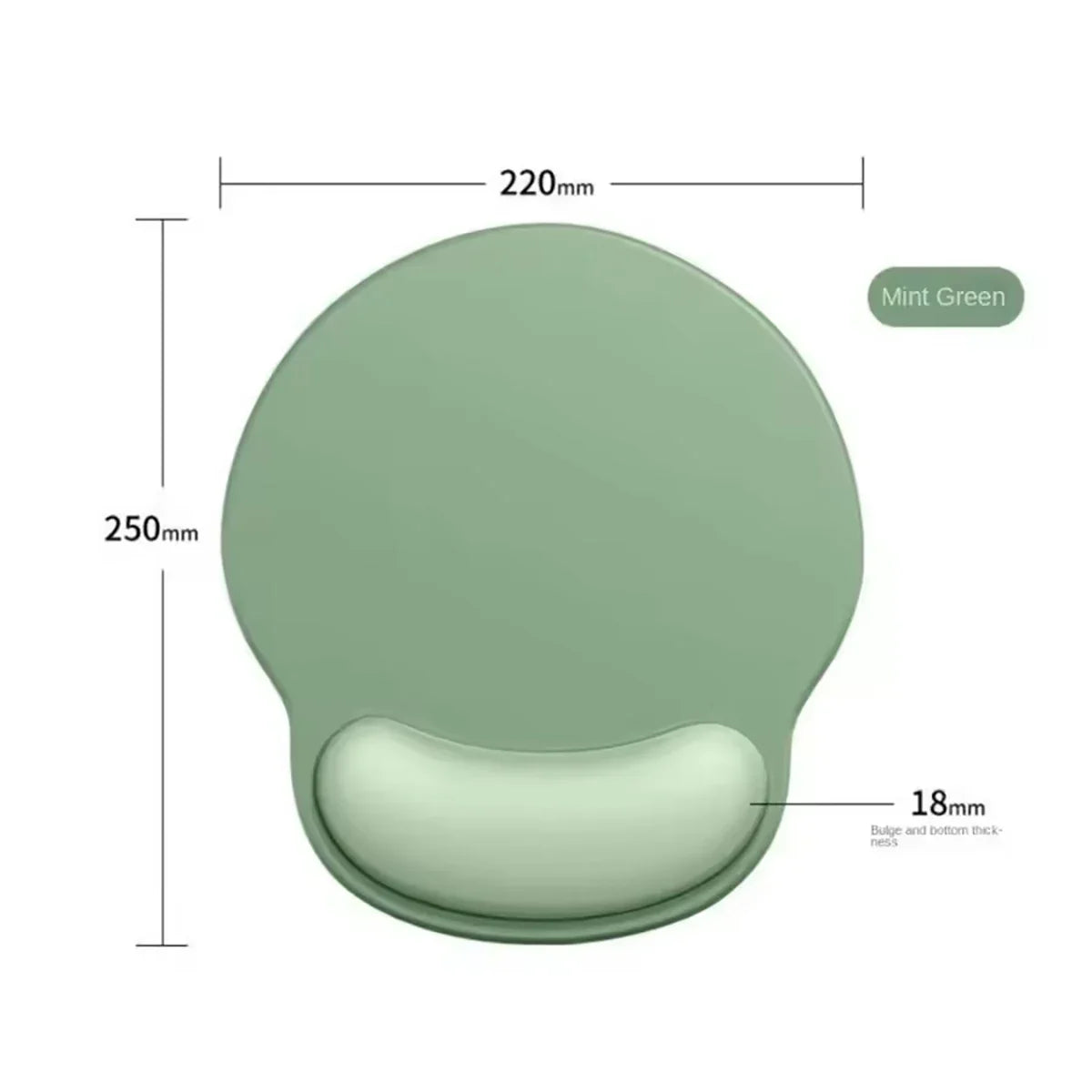 Gradient Thick Anti-Slip Rubber Mouse Pad – 4 Colors Rubber Mouse Pad Qme