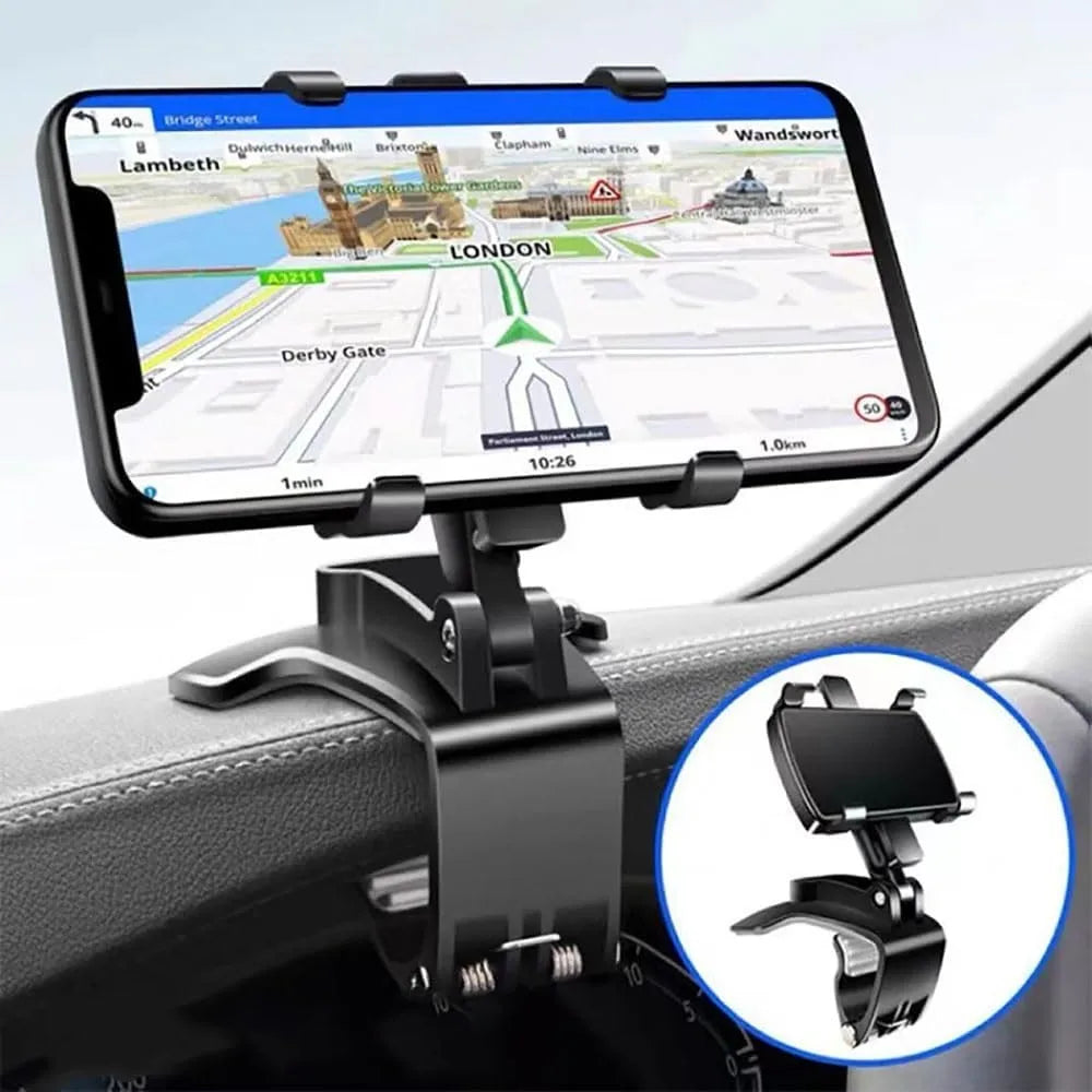 Qme 360° Car Dashboard Phone Holder – Anti-Slip Mount Car Phone Mount Qme