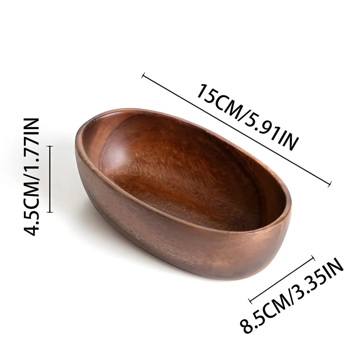 Boat Shape Wooden Serving Tray for Fruit, Nuts & Snacks Wooden Serving Tray Qme