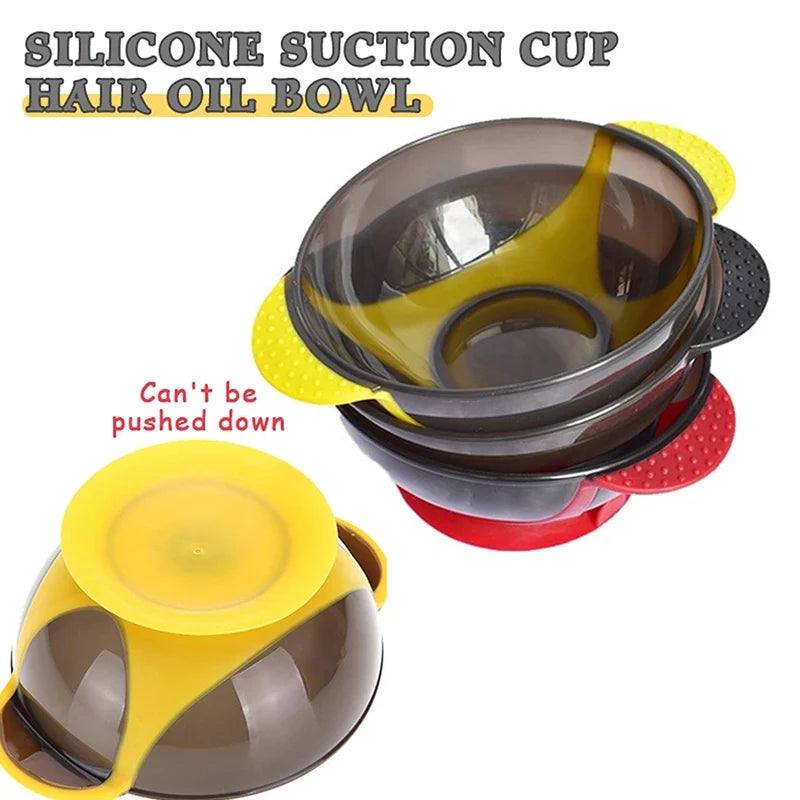 Professional Hair Dye Mixing Bowl with Suction Cup Base Hair Coloring Tool Qme