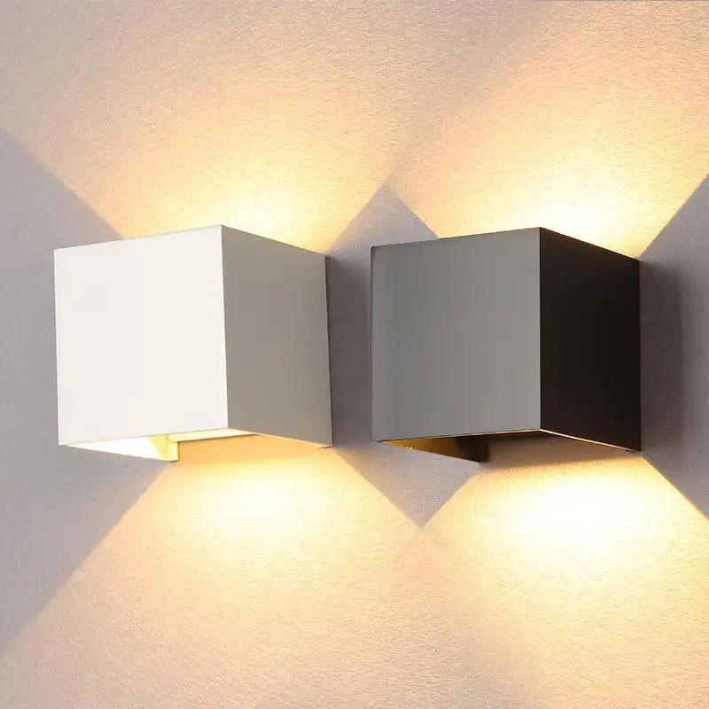LED Outdoor Wall Light – Weatherproof Metal Exterior Lamp Outdoor Wall Light Qme