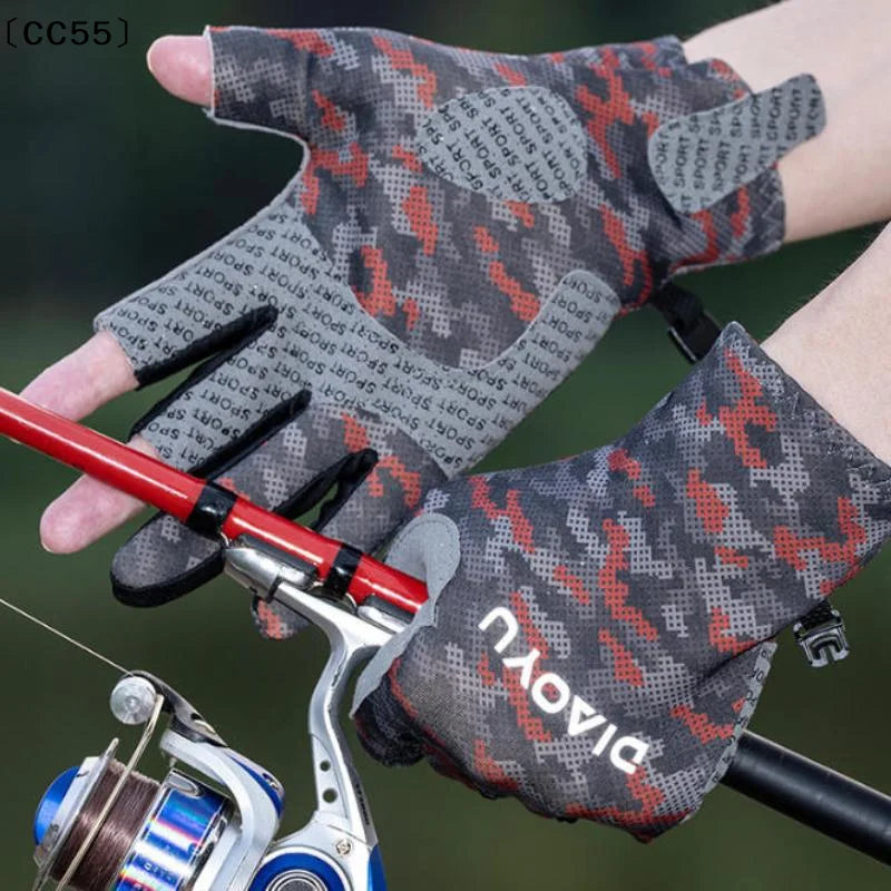 Three-Finger Cut Fishing Gloves – Anti-Slip, All-Season Fishing Gloves Qst