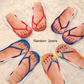 3D Nail Print Flip Flop Socks – Funny Sandal Socks (2 Pairs) Novelty Print Socks Qme Random 2pairs One Size