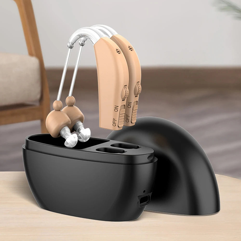 XceeFit Rechargeable Hearing Aid – Portable Sound Amplifier Hearing Aid Qst