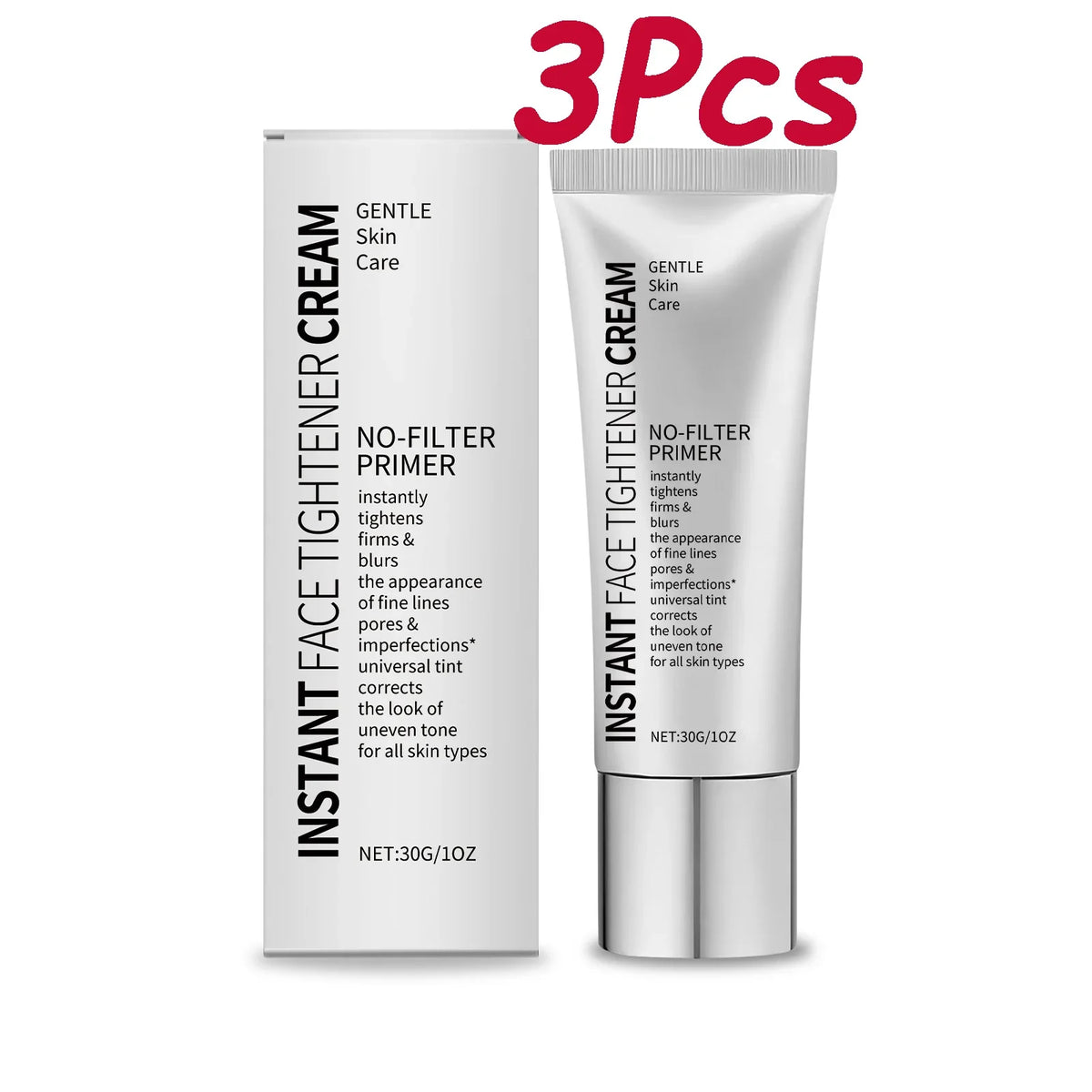 Face Firming Primer Moisturizer | Hydrating Pre-Makeup Cream Face Primer Moisturizer Qme 3 x 30g Boxed