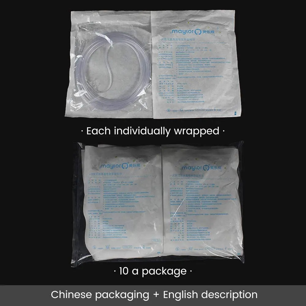 5-Pack Disposable Nasal Cannula Oxygen Tubing 2M 3M 4M – XceeFit Nasal Cannula Tubing Qst