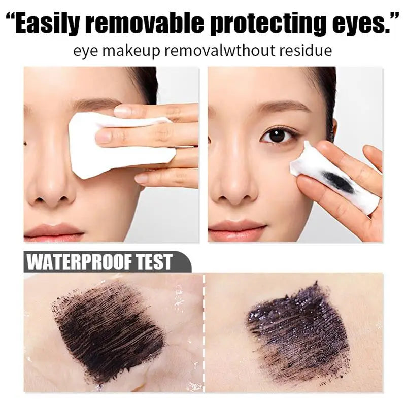 5D Waterproof Lengthening Mascara – Black Silk Fibre Lengthening Mascara Qme