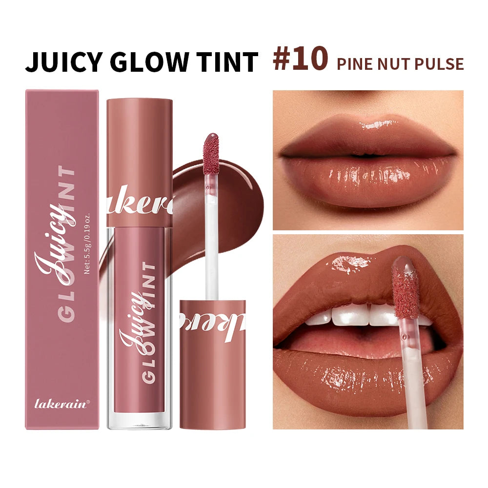Lakerain Mirror Lip Glaze – Long-Lasting Hydrating Lip Gloss Lip Gloss Qst 10