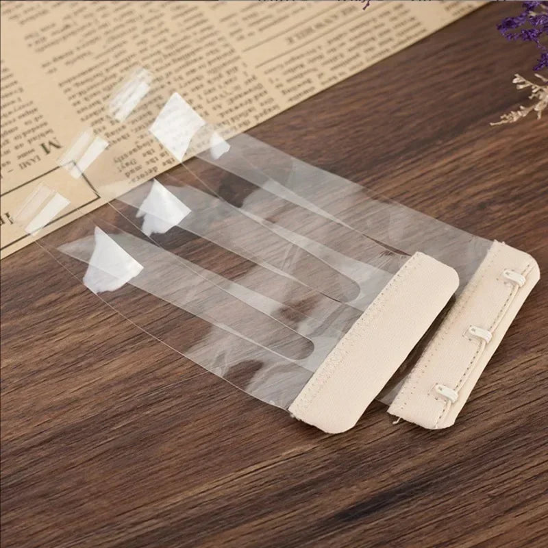 Women's Elastic Bra Extender 3-Hook Non-Slip Invisible Buckle Bra Extender Qme A2 one size