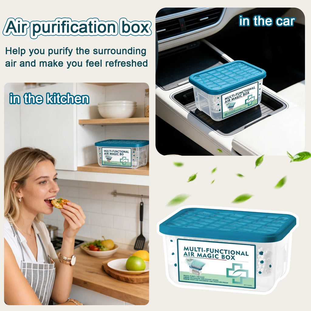 Multifunctional Air Purifier Box – Odor & Dust Absorber Air Purifier Box Qme
