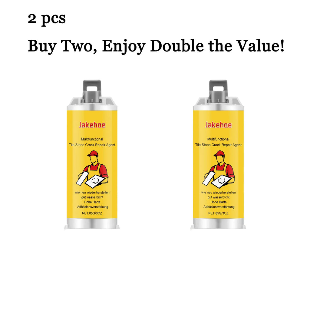 85G Ceramic Tile Repair Glue Kit – Waterproof Strong Bond Tile Repair Adhesive Qst 2 set