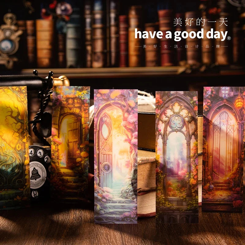 Transparent PVC Bookmarks – Decorative Reading Accessories 5 Pack PVC Bookmark Set Qme