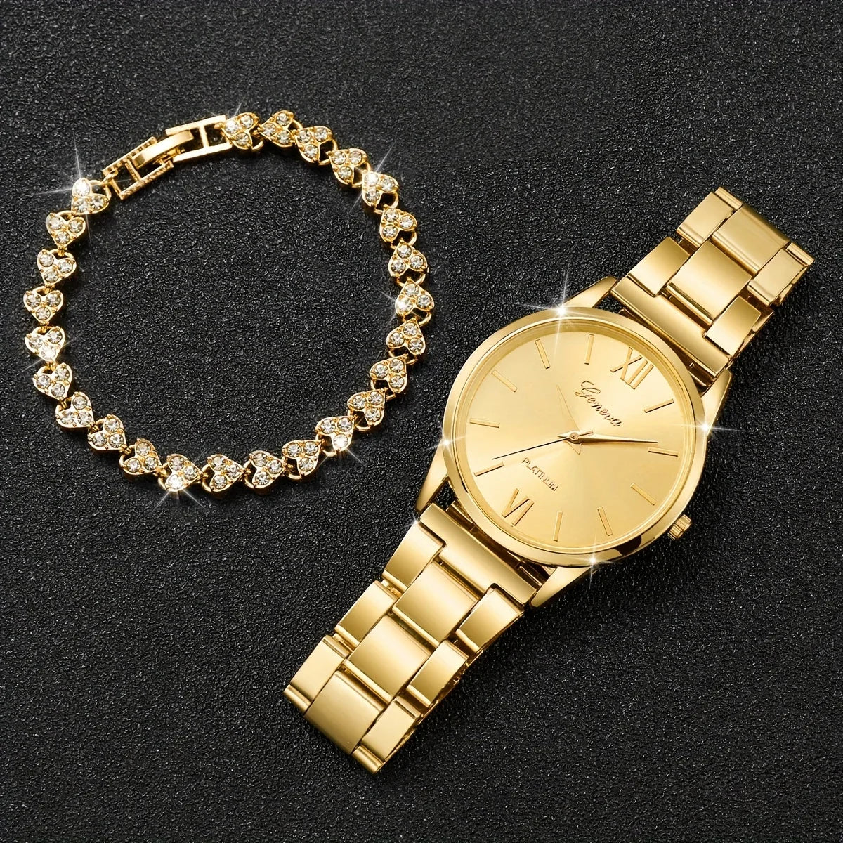 Golden Minimalist Quartz Watch Steel Band | Women's Business Women's Quartz Watch Qme