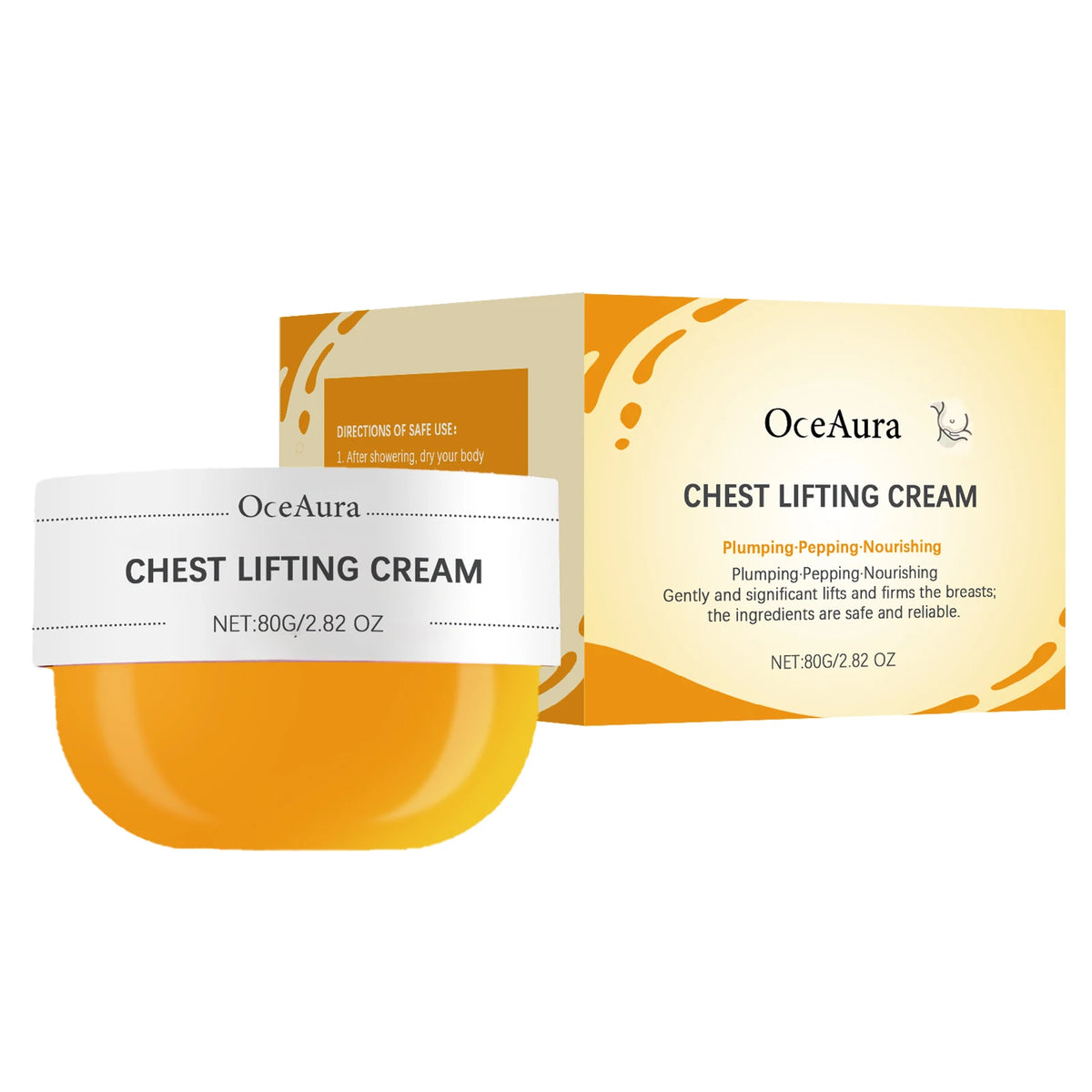 OceAura Chest & Décolletage Firming Cream 80g | Hydrating Body Firming Cream Qst 1 PCS