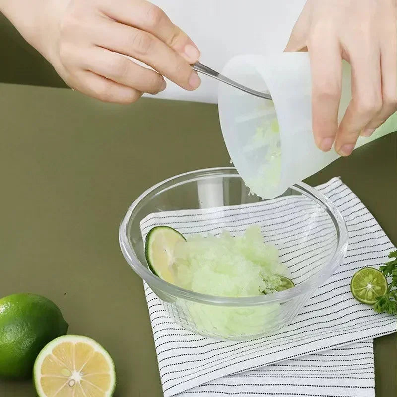 TPE Squeeze Smoothie Cup – DIY Homemade Slush & Crushed Ice Slush Squeeze Cup Qme