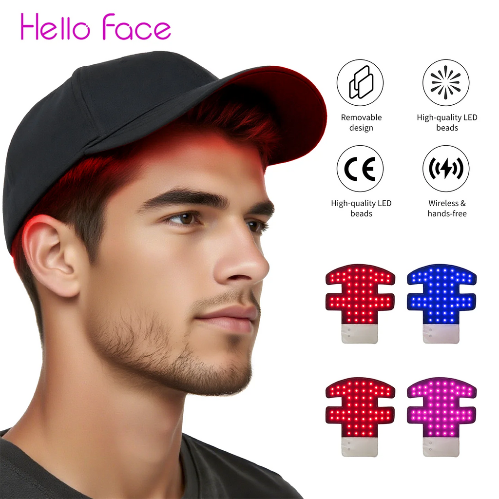 Hello Face T200 LED Light Therapy Cap for Hair Growth LED Hair Growth Cap Qst