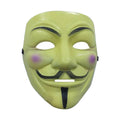 Anonymous Guy Cosplay Mask | Halloween & Christmas Party Cosplay Costume Mask Qme Yellow