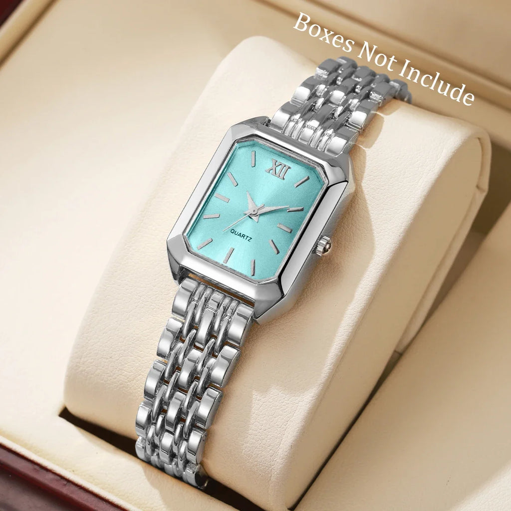 Women's Elegant Rectangle Analog Quartz Watch – 8 Colors Analog Quartz Watch Qme 8