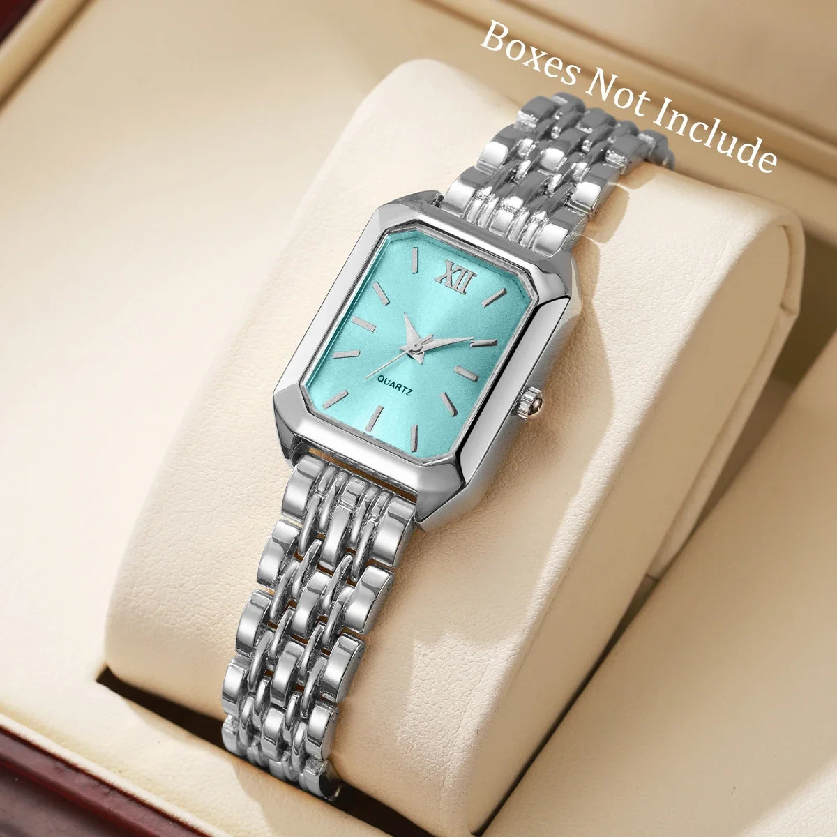 Women's Elegant Rectangle Analog Quartz Watch – 8 Colors Analog Quartz Watch Qme 8