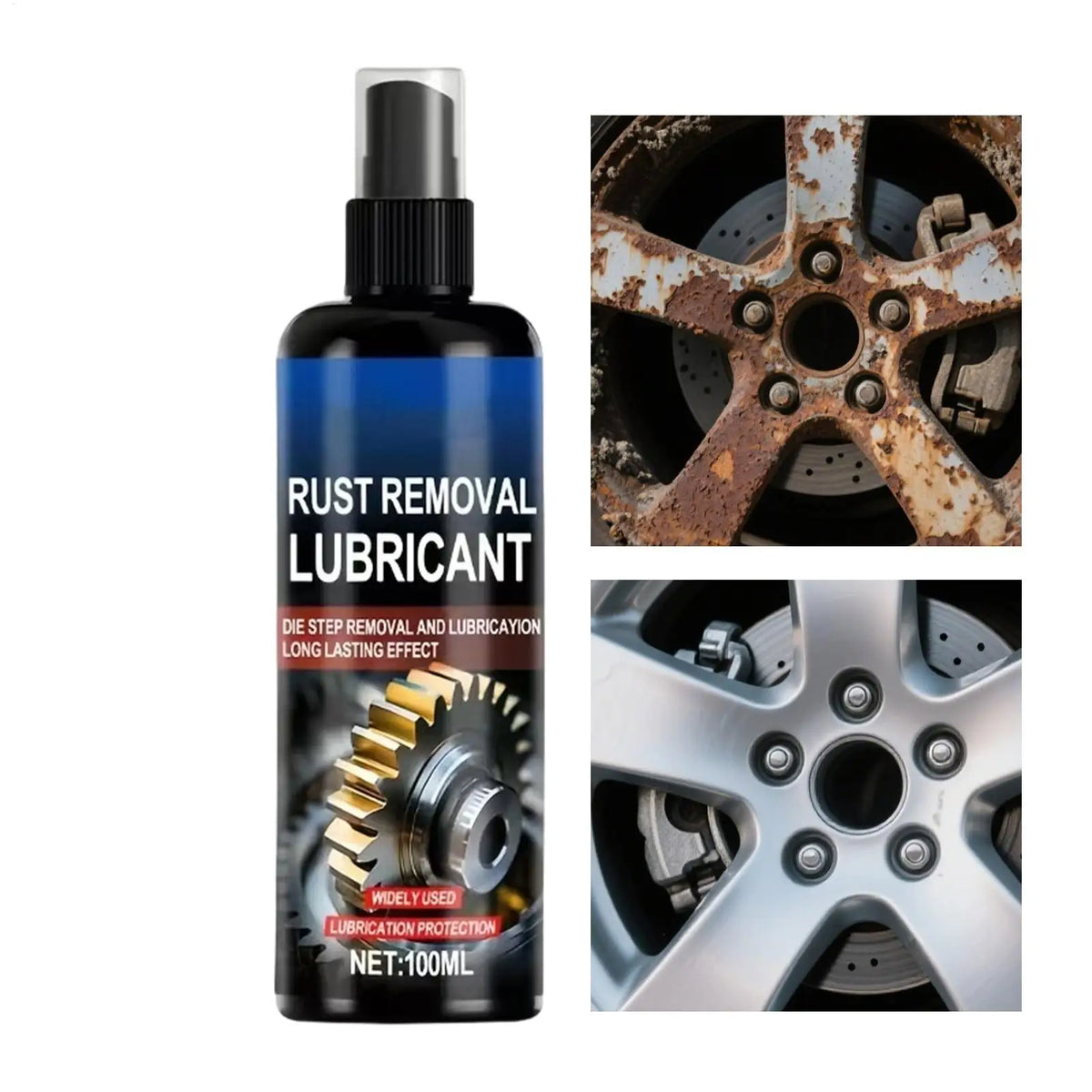 Rust Remover & Shine Restorer Spray 100ml – Metal & Vehicle Care Rust Remover Spray Qme 100ml
