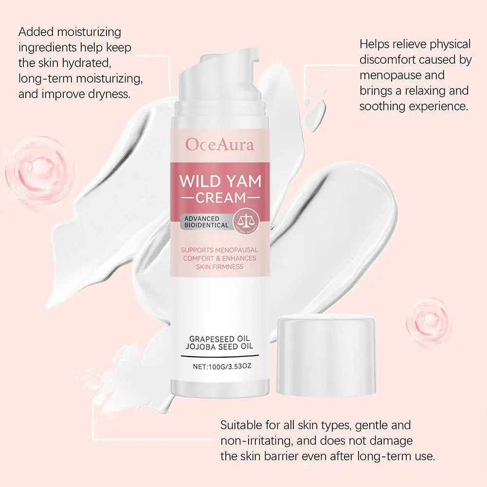 Wild Yam Cream – Natural Facial Moisturizer for Women Facial Moisturizer Cream Qme