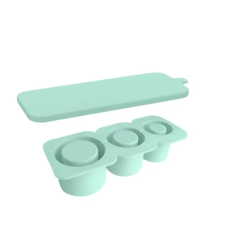 3-Grid Silicone Ice Mold for Stanley Cup – Large Capacity Silicone Ice Mold Qst Mint Green