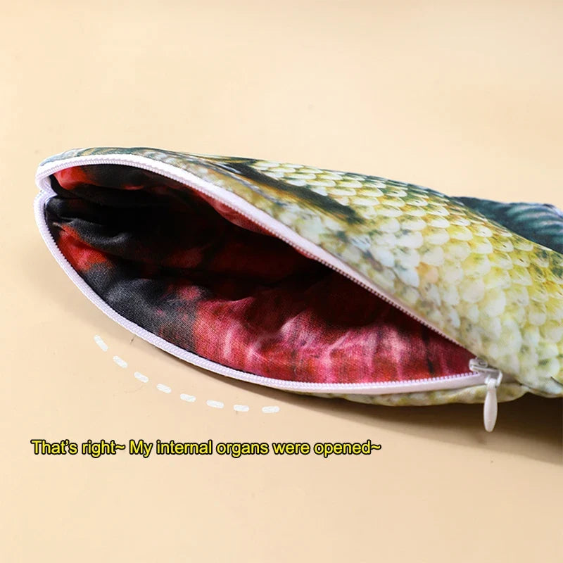 Novelty Salted Fish Pencil Case – Large Capacity Pencil Pouch Novelty Pencil Case Qme