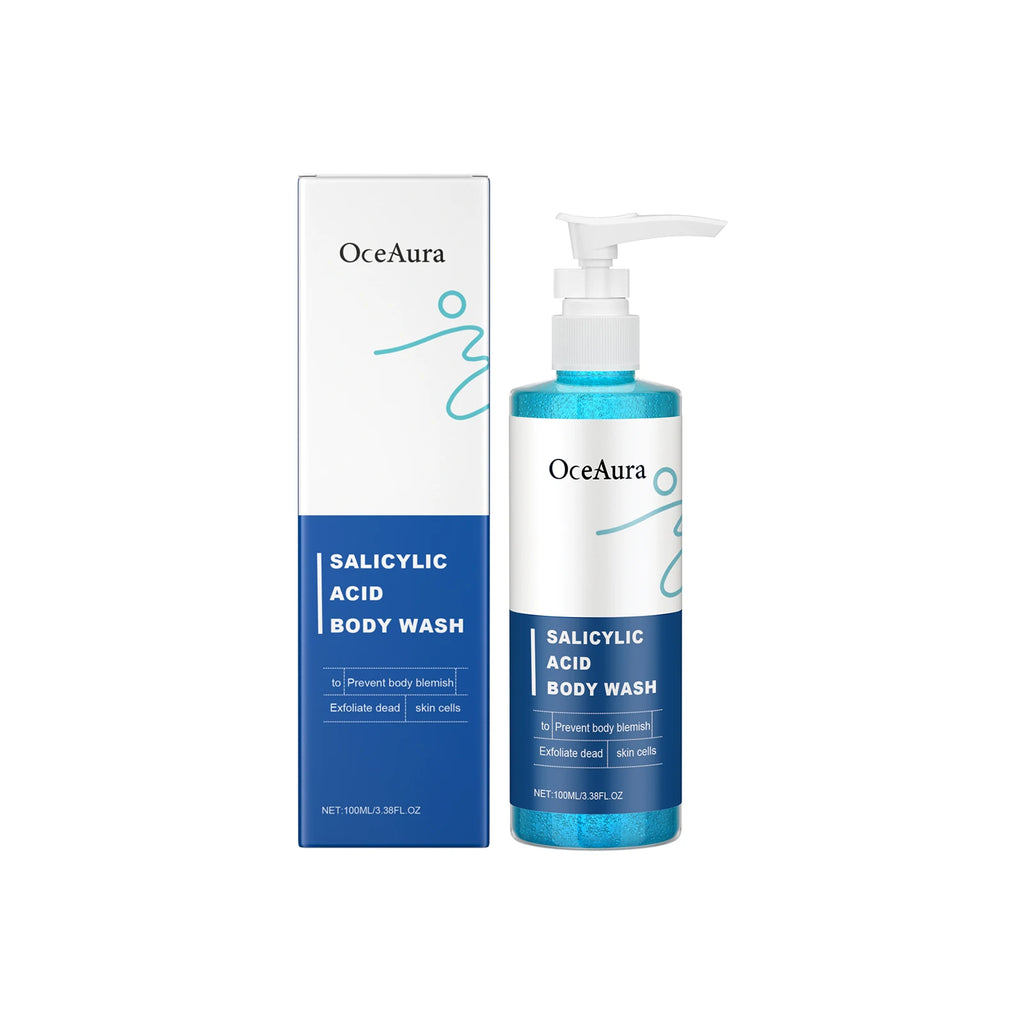 OceAura Salicylic Acid Body Wash – Exfoliating Shower Gel 100ml Exfoliating Body Wash Qst 100ml Boxed