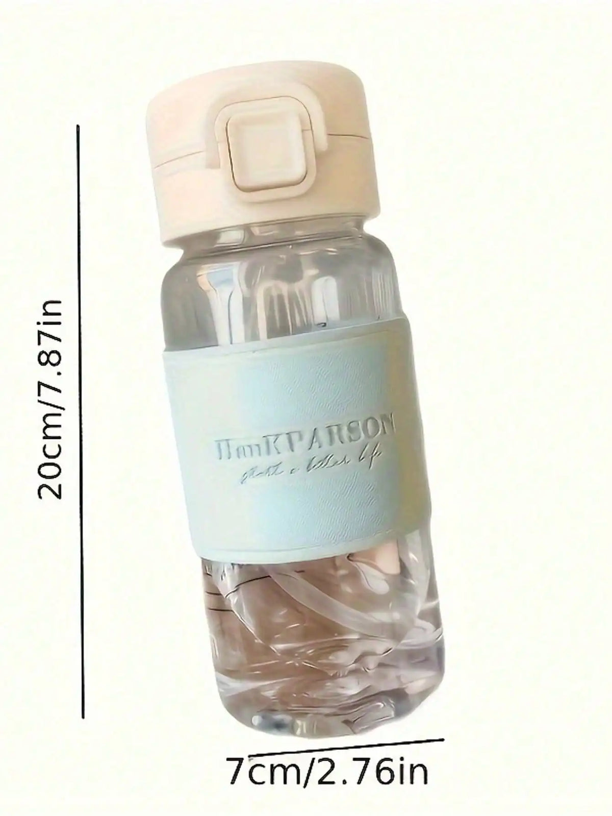 Leak-Proof Sports Water Bottle with Straw & Flip Cap – 17oz Sports Water Bottle Qme