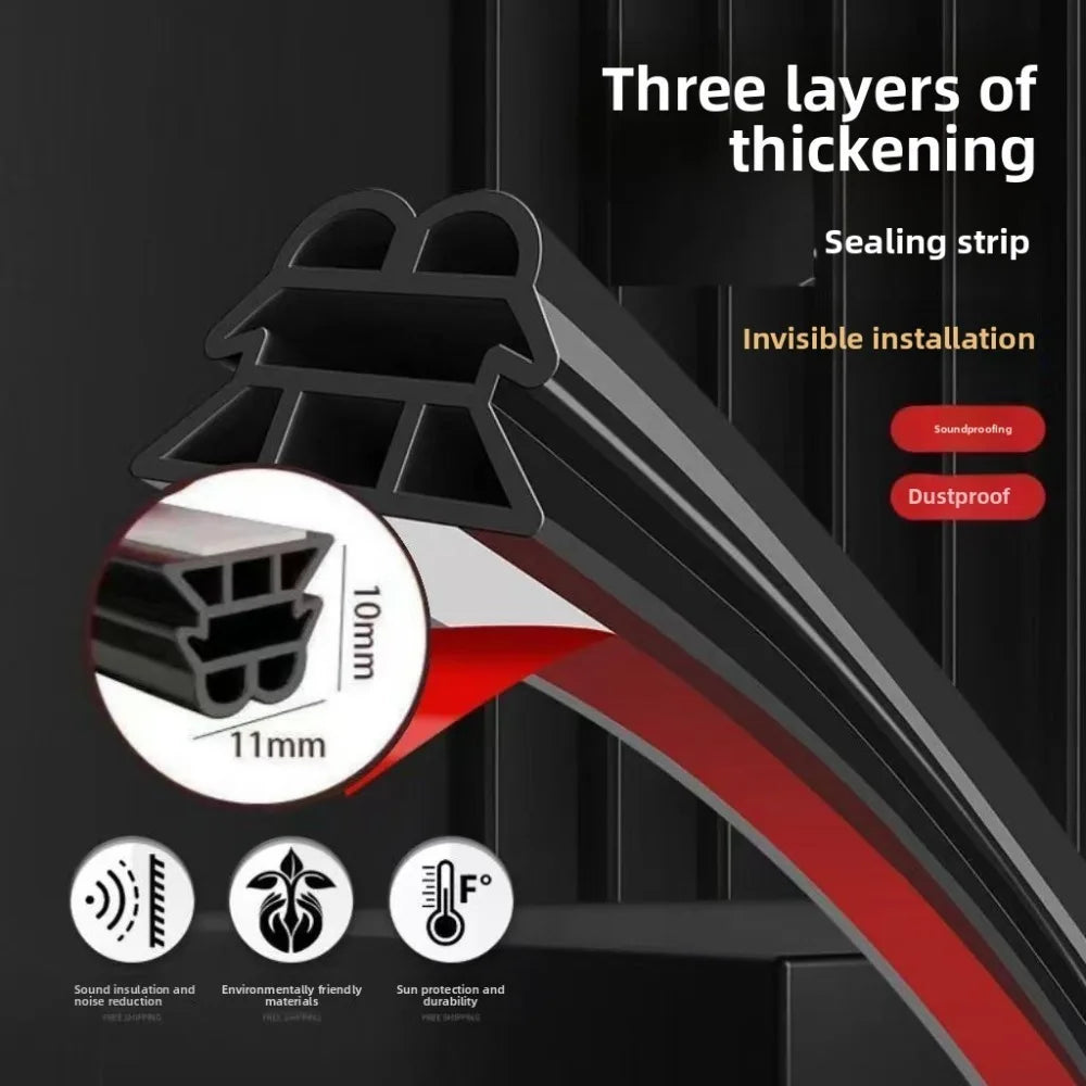 Door Weather Stripping Seal Strip & Gap Filler 1M–12M Weather Stripping Seal Qme