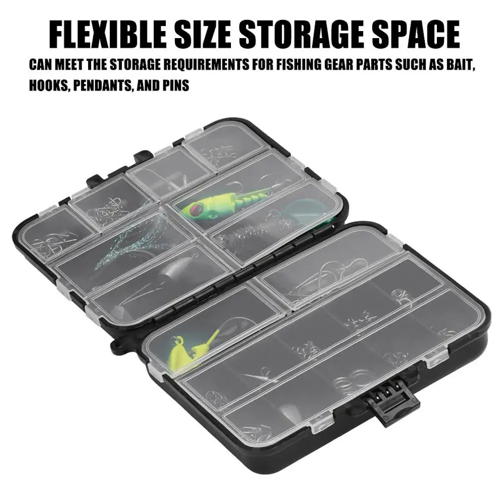 Small Portable Fishing Tackle Box – Hooks, Lures & Bait Storage Fishing Tackle Box Qme