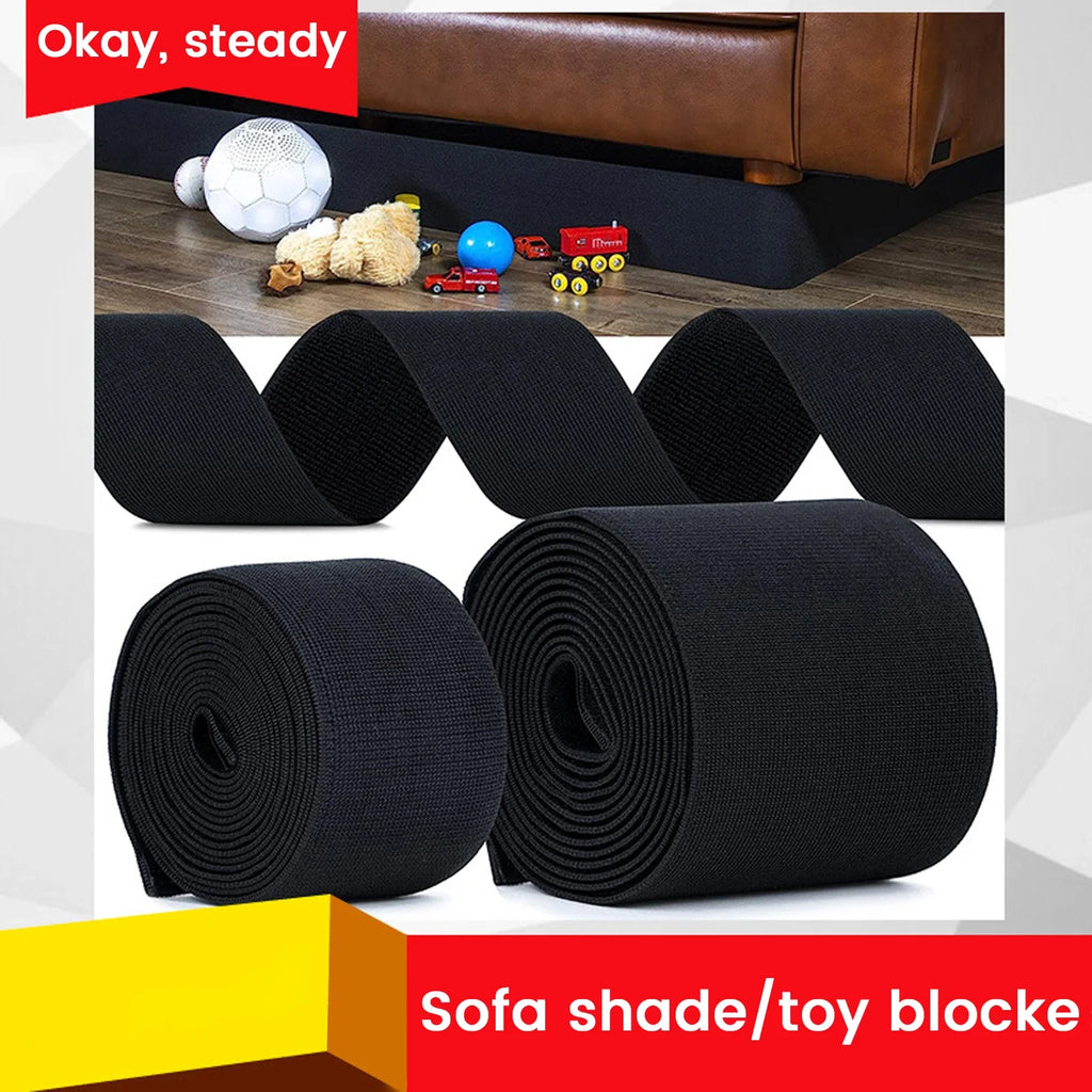 Under Couch Blocker Dustproof Adjustable Adhesive Strap Couch Gap Blocker Qme