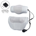 2-in-1 Shiatsu Neck & Back Massage Pillow | Lumbar Cushion Massage Pillow Qst US PLUG (100-110V)
