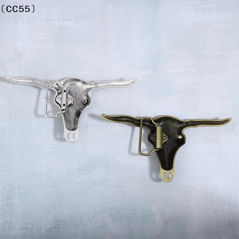 Western Cowboy Zinc Alloy Cow Head Belt Buckle – Retro DIY Belt Buckle Qst