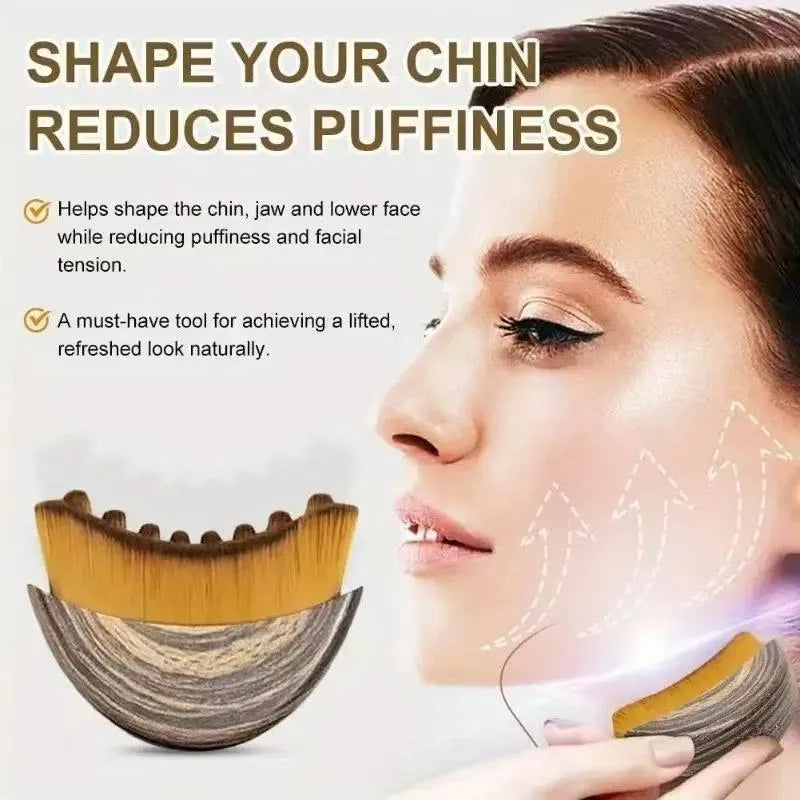 Ergonomic Face & Body Massage Brush – Contour & Detox Tool Body Massage Brush Qme