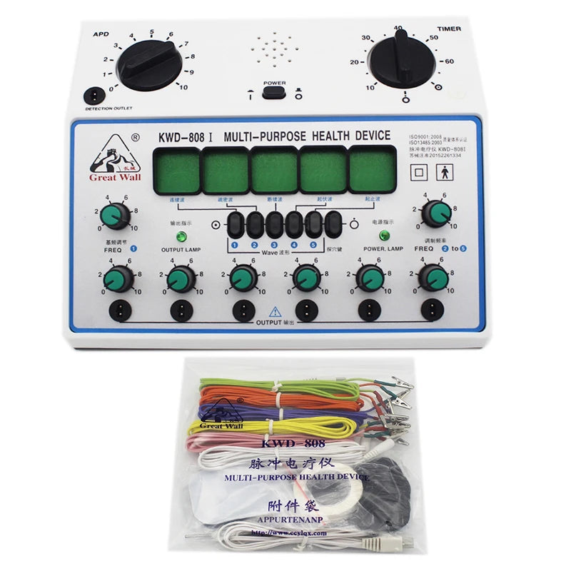 KWD808-I Electro Acupuncture Stimulator – 6 Channel EMS Device Acupuncture Stimulator Qst